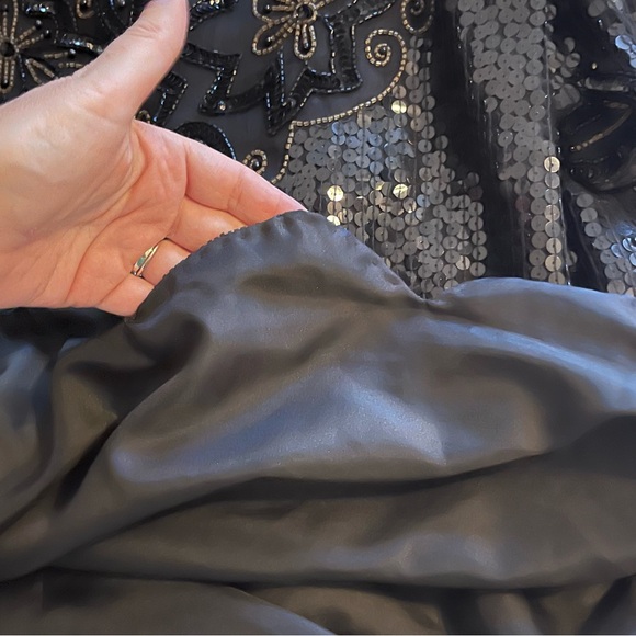 Vintage Braemar by Jeremy Scott 80s glam sequin beaded silk blouse womens medium - Picture 10 of 12